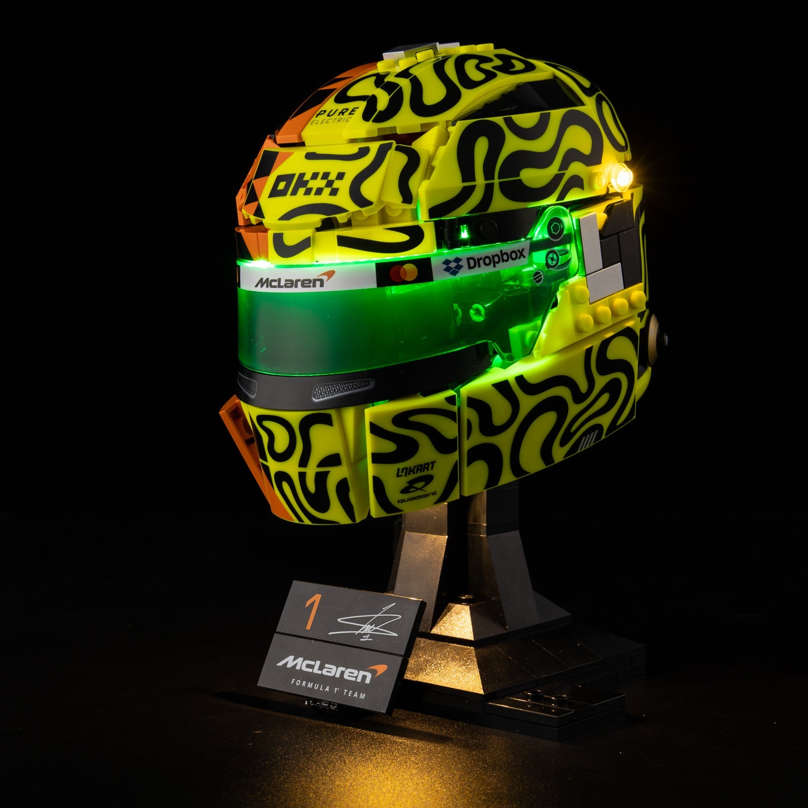 LED-Beleuchtungsset für LEGO® McLaren Mastercard F1® Team Lando Norris Helmet 43023