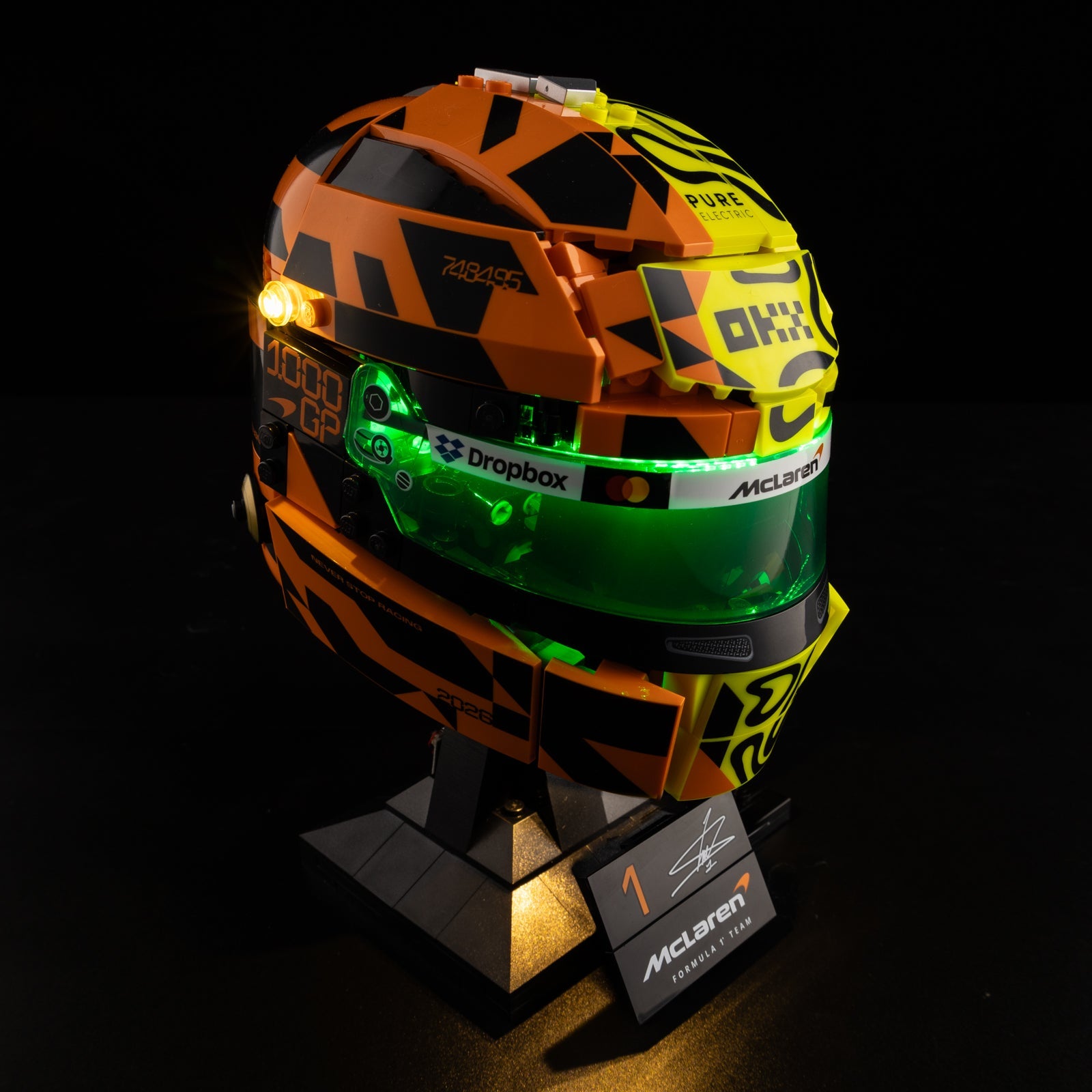 LED-Beleuchtungsset für LEGO® McLaren Mastercard F1® Team Lando Norris Helmet 43023