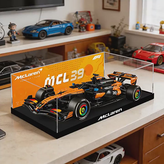 Staubdichte HD-Acryl-Vitrine mit UV-Schutz für LEGO Technic 42228 McLaren Formula 1 Race Car MCL39