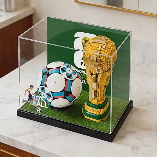 Premium Staubschutz-Vitrine mit UV-Schutz (HD-Klar) für LEGO WM-Fussball-Modell Set 43019+43020